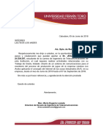 Modelo Carta de UFT A Empresa