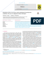 Oshin and Abhulimen 2022 - Simulation of Flow in An Artery Under Pathological Hemodynamic Conditions - The Use of A Diagnostic Disease Descriptor