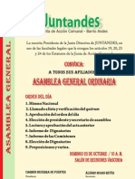  Asamblea JUNTANDES Octubre