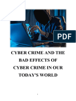 Cyber Crime and The Bad Effects of Cyber Crime in Our Today 2655 (1027)