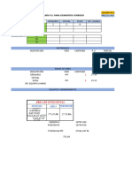 Hoja de Mano de Obra Materiales y Equipos y Hellamientas