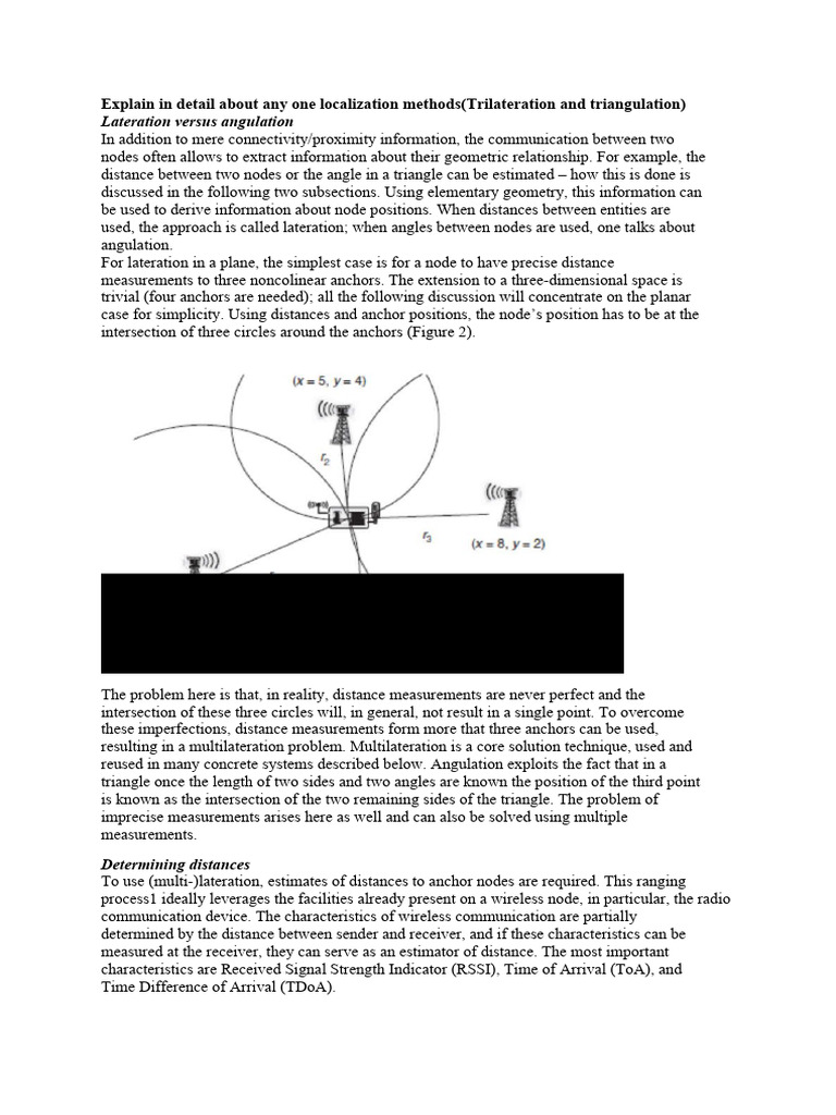 Trilateration and Triangulation | PDF | Waves | Radio