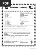 Halloween Vocabulary