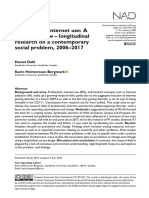 (Dahl & Bergmark 2020) Problematic Internet Use A Scoping Review Longitudinal Research On A Contemporary Social Problem, 2006-2017