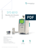 BOMBA DE INFUSION SYS 6010 Ficha Técnica