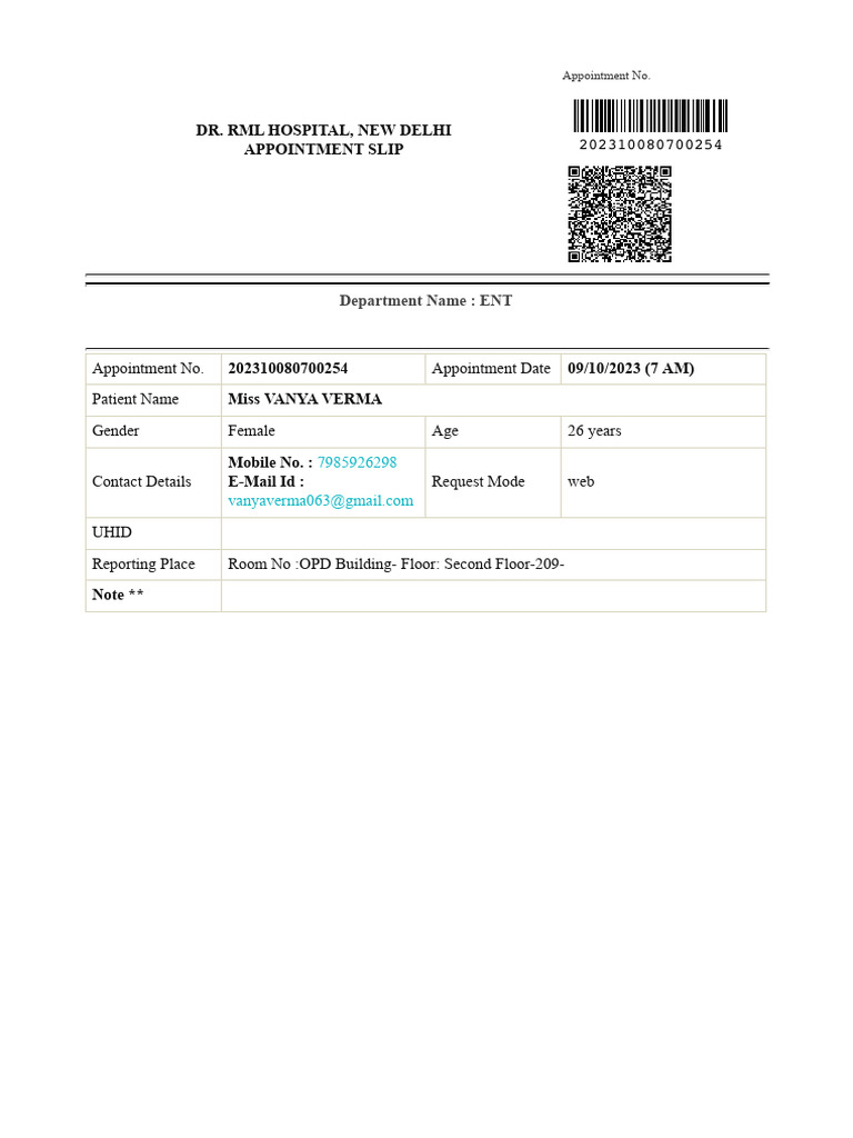 Appointment | PDF