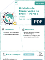 Unidades de Conservação No Brasil - Parte 1: 7º ANO Aula 14 - 4º Bimestre