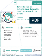 Introdução Ao Estudo Das Unidades de Conservação No Brasil: 7º ANO Aula 12 - 4º Bimestre