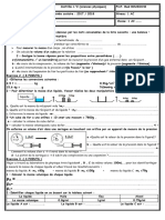 Devoir 2 Modele 2 Physique Chimie 1ac Semestre 1