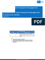 Headache Management Guideline For Adults Version 10