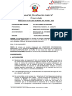 Tribunal de Fiscalización Laboral: Resolución #011-2021-SUNAFIL/TFL-Primera Sala