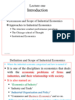 Economics of Industry PPT Lecture 1