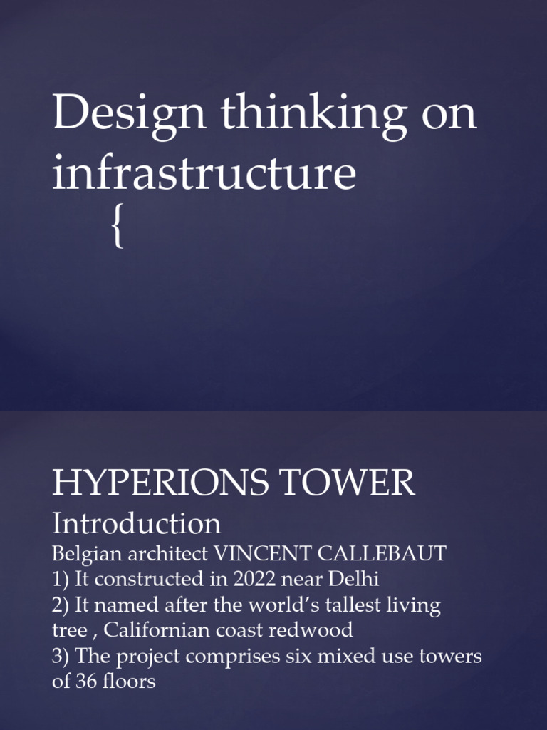 Design Thinking On Infrastructure | PDF