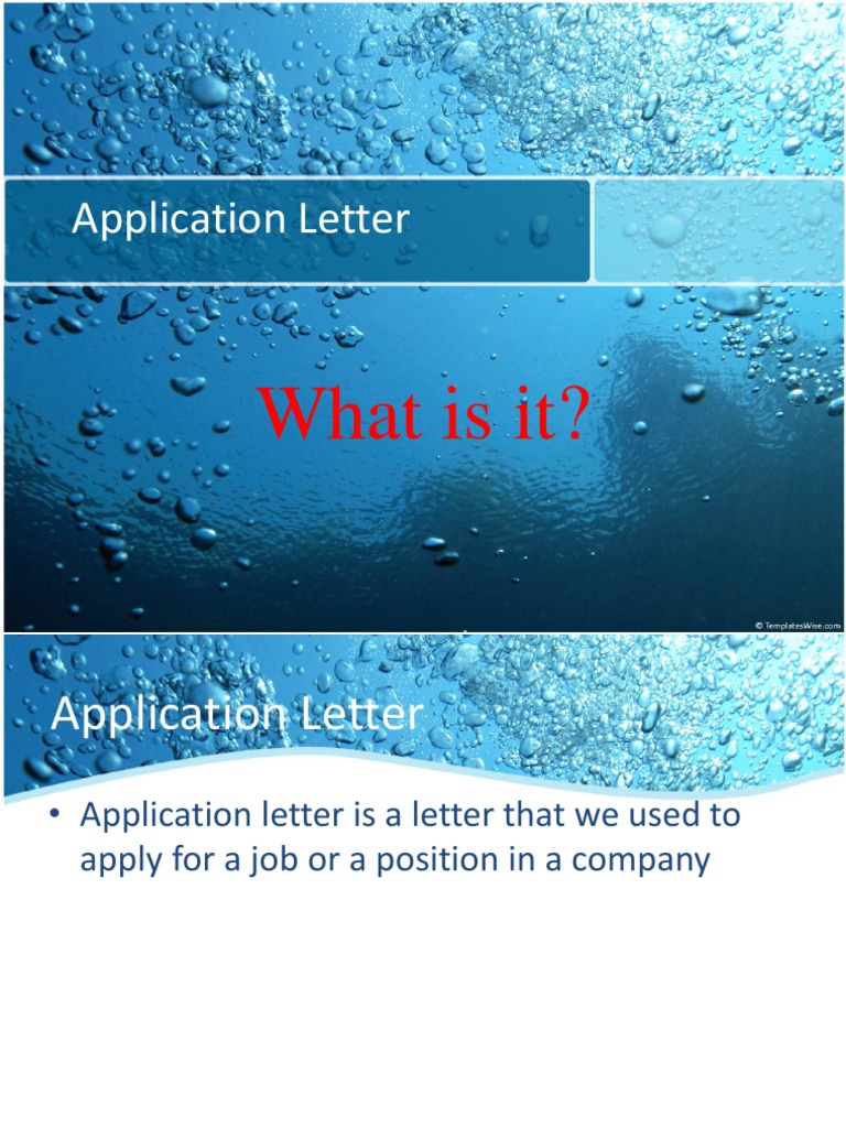 How to Write an Application Letter | PDF