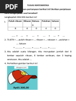 Soal Matematika Bilangan Cacah Kelas 5 | PDF | Metode & Bahan Ajar ...