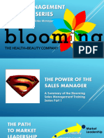 Blooming Sales Management Training Series Days 1 To 4