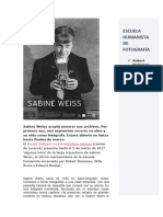 Sabine Weiss Aceptó Mostrar Sus Archivos