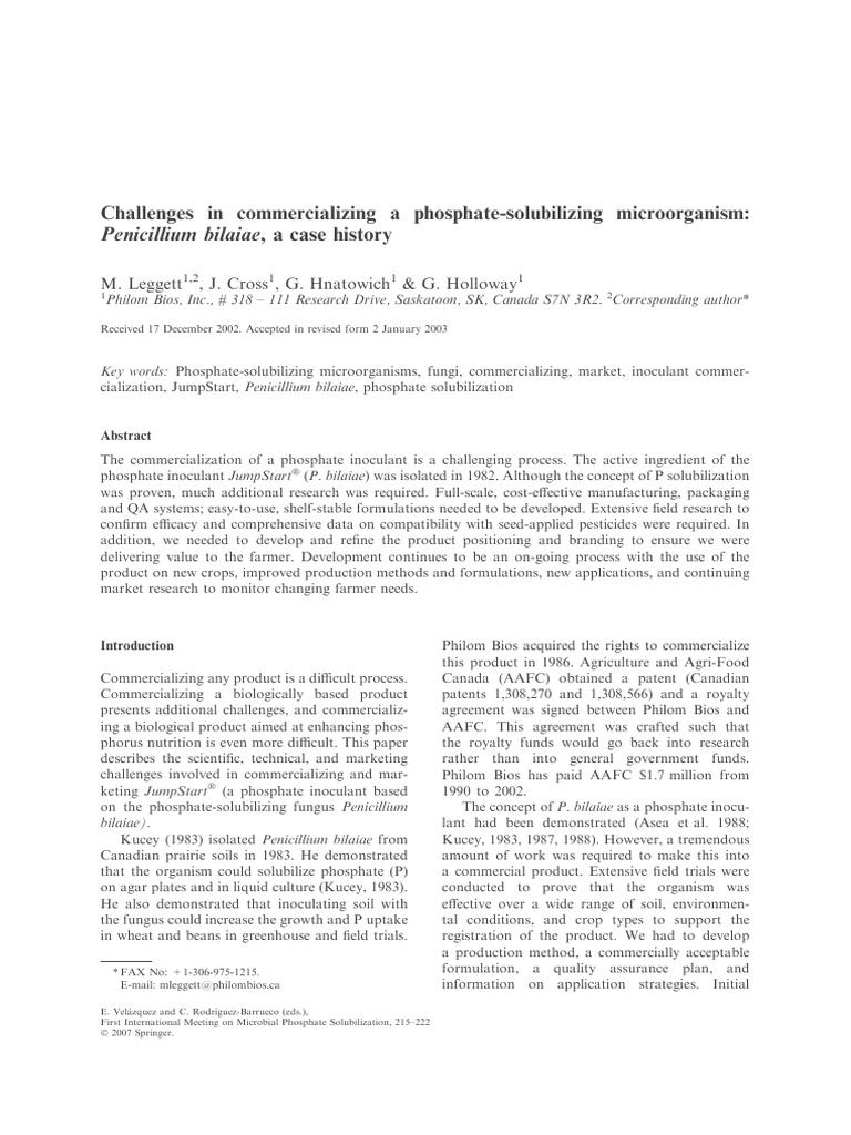 challenges-in-commercializing-a-phosphate-solubilizing-microorganism
