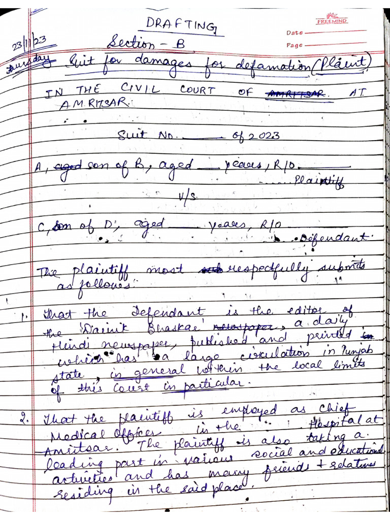 Section B and C (D.P.C.) PDF