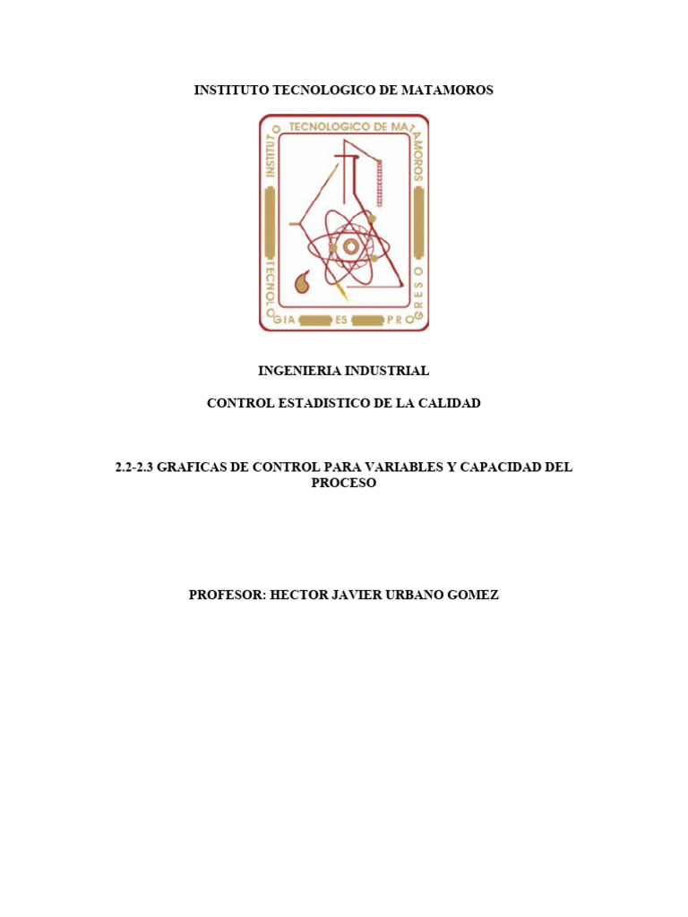 Variaciones en Gráficas de Control y Capacidad | PDF | Métodos de ...
