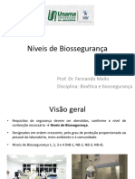 Aula 6 - Níveis de Biossegurança