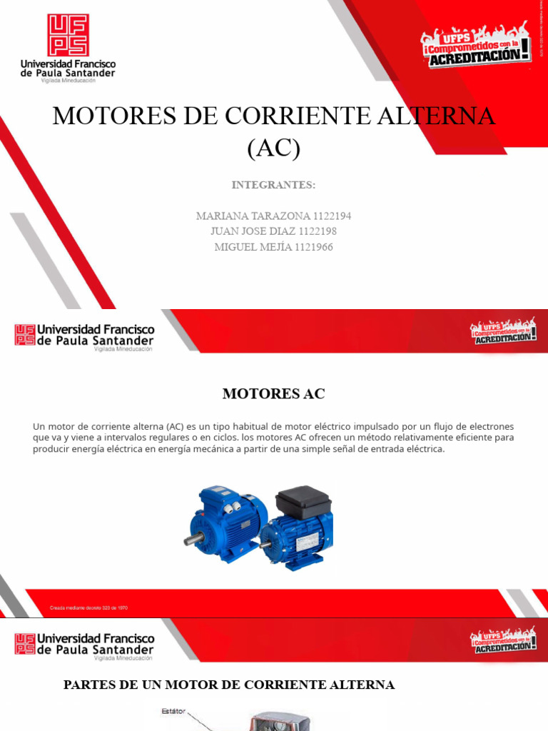 Tipos de Motores de Corriente Alterna | PDF | Motor eléctrico ...