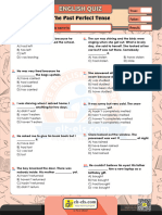 Quiz Past Perfect Tense 1