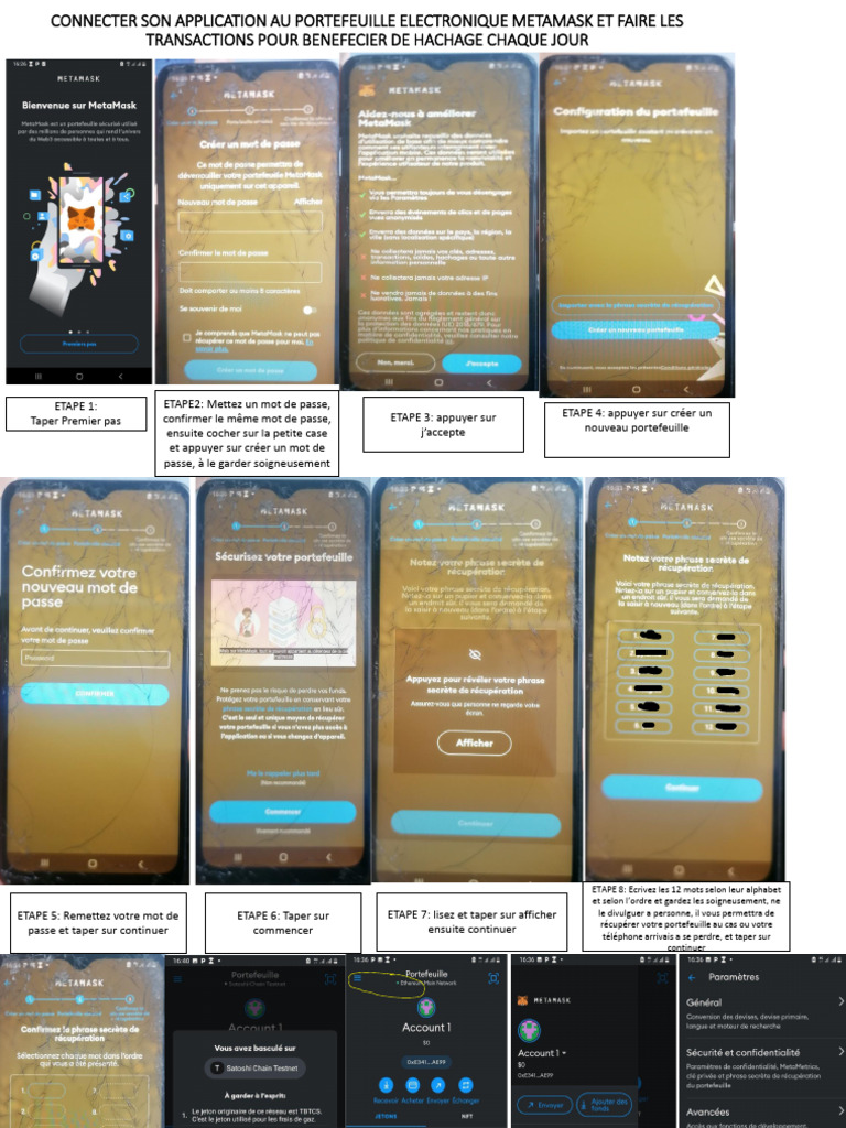Connecter Metamask et gérer transactions | PDF