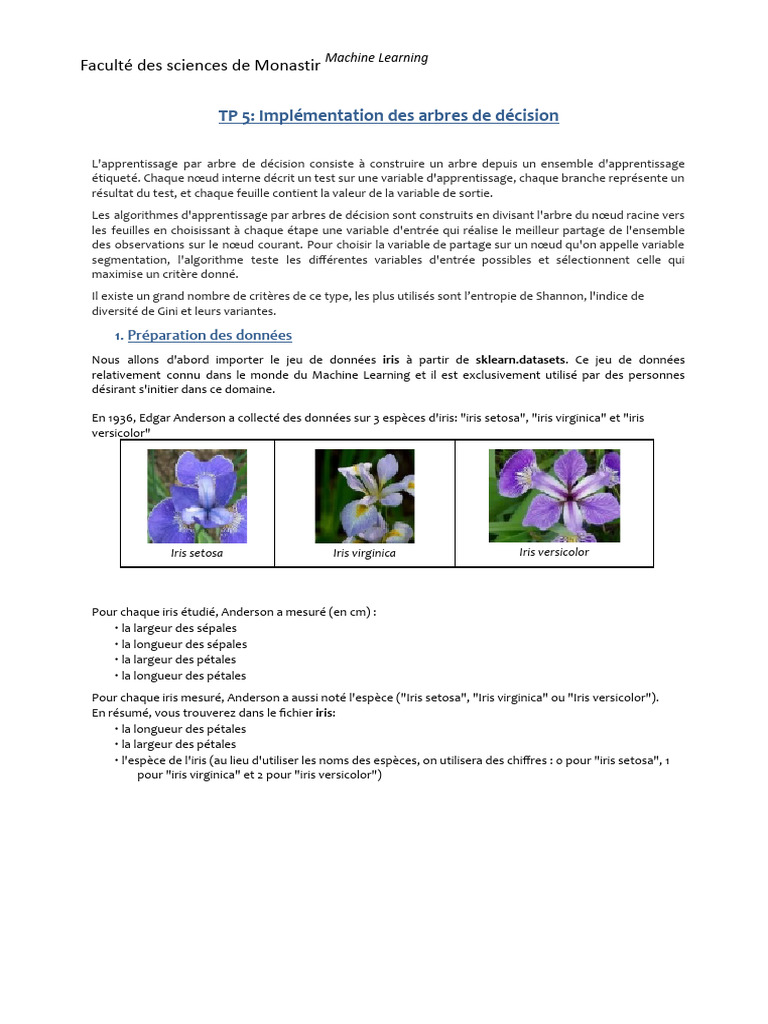 Arbre de décision en Machine Learning | PDF | Apprentissage automatique ...