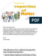 Grade 6-Explaining Properties of Matter