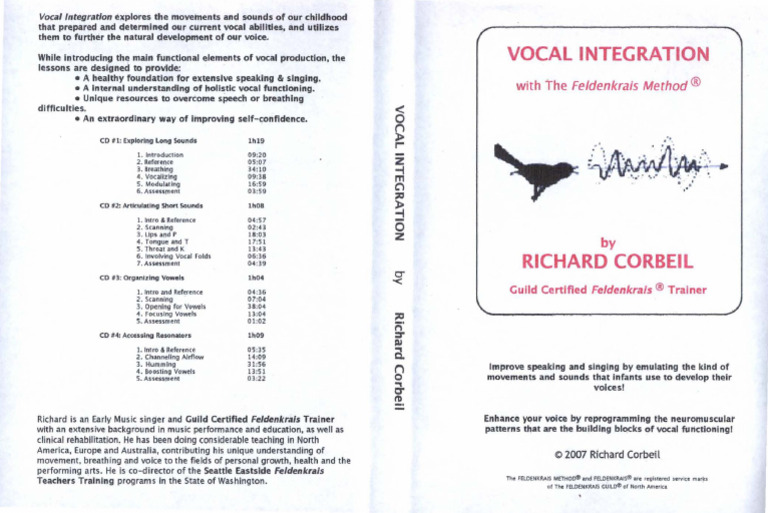 Richard Corbeil Vocal Integration Cd Cover 2007 Pdf Human