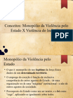 1.2 - Oitavos Anos Violência Do Estado e Violência Do Indivíduo