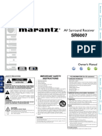 Marantz SR6007 Owners Manual