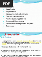 Overview of Polymer Science Seminar | PDF | Polymerization | Polymers