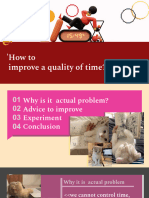 How To Improve A Quality of Time?