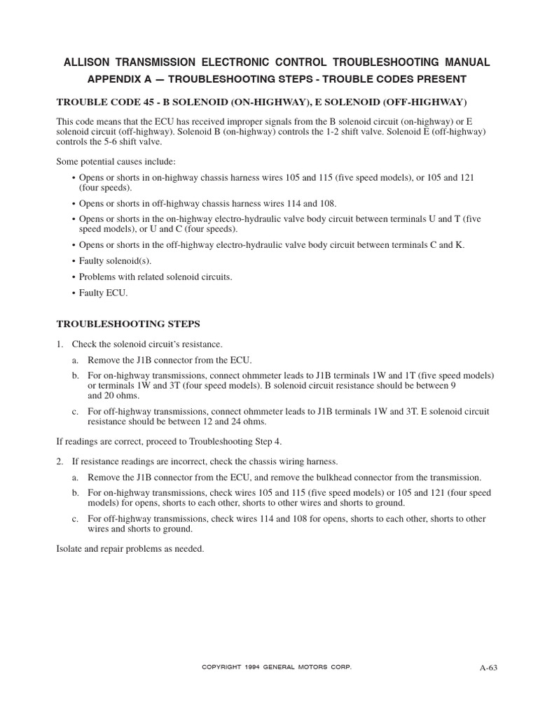 Troubleshooting Manual, TS2712EN 03 | PDF | Electrical Connector ...