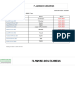 Planning Des Examens: Semestre: 1 Classe: 1 Année Génie Civil (1GC) - EMSI-Centre