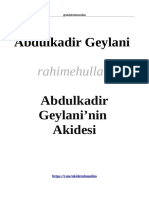 Abdulkadir Geylani - Akidetul Geylaniye