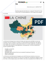 Carte de La Chine