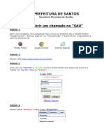 SAU - Como Utilizar o Programa para Solicitar Serviços