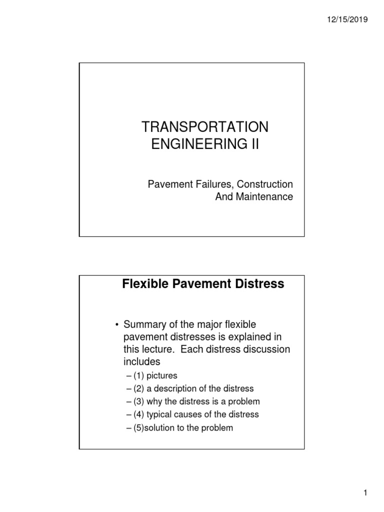 6 Pavement Distresses | PDF | Road Surface | Fracture