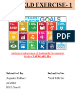Analysis of Achievement of Sustainable Development