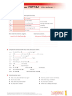 Grammar-EXTRA Inspired 1 Unit 6 Simple Past Be