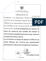 ID1-816 Circular Nro 7 Por La Que Se Deja de Abonar Por La Autorizacion Judicial