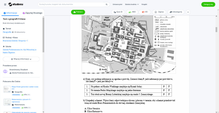 Test Z Geografii Klasa 5 Rozdzial 1 Test Z Geografii 5 Klasa - Mapa Polski Test Sprawdzający - Rozdział 1