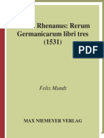 Beatus Rhenanus: Rerum Germanicarum Libri Tres (1531) : Felix Mundt