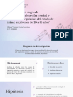 "Relación Entre Rasgos de Personalidad, Absorción Musical y Música en La Regulación Del Estado de Ánimo en Jóvenes de 20 A 35 Años