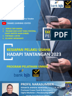 Materi Pelatihan Kesiapan Pelaku Usaha Hadapi Tantangan 2023 Kecamatan Jatinegara