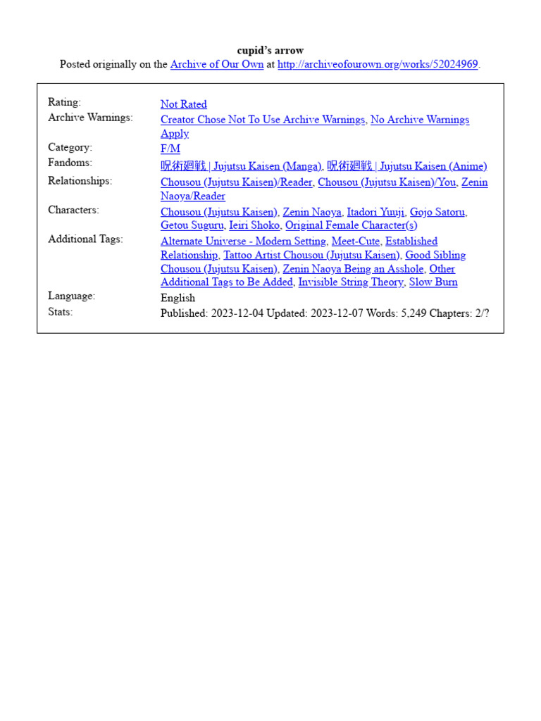 Cupids Arrow PDF