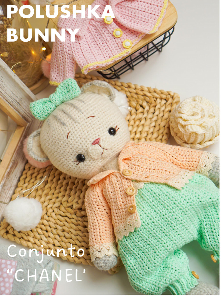 Es Crochet Pattern Chanel Polushkabunny | PDF | Tejer | Costura, image size:768x1024